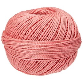 Handy Hands Lizbeth Egyptian Cotton Crochet, Tatting, Knitting Thread Size 3 (50 Grams 120 Yards) â HH03608, Coral Pink Med