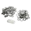 100 Sets Blank Button Badge Parts Set Round Shape Rust