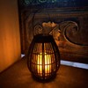Solar Garden Lantern LED Outdoor Solar Lantern Waterproof Decorative Rattan