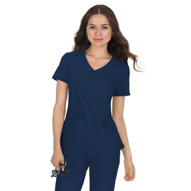 KOI Basics 374 Women's Katie Scrub Top Navy 2XL