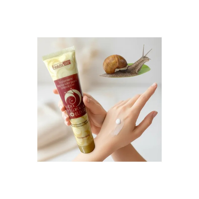 Tratamiento Reparador Crema Manos Baba De Caracol + Elixir