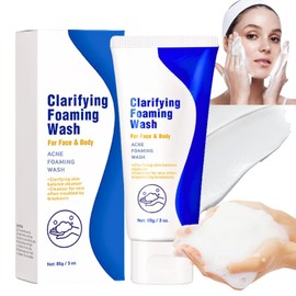 Acne Foam Wash - Acne Foaming Wash – Gentle Daily Facial Cleanser for Women & Men – Deep Pore Cleansing & Exfoliating – Mild Foaming Cleanser for Oily, Acne-Prone Skin Care 85g