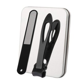 Magik Heavy Duty 16mm Wide Jaw Nail Clippers For Thick/Hard Toenails Fingernail (Large 3.46''+File Set, Black)