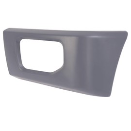 KUAFU Left, Front Bumper End Cap Compatible with 2015 2016 2017 Ford F150 W/End Cap Molding Corner Protection Replacement for FL3Z17K833APTM FO1004118, Plastic(PP) Painted Matte Black