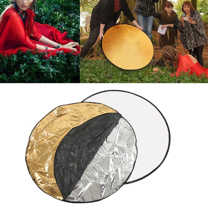 5 in 1 Photography Light Reflector Collapsible Lighting Round Reflector