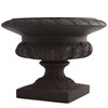 Nearly Natural 12.5in. H Iron-finish Decorative Urn (Indoor/Outdoor) Containers Gray