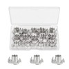 35 Pack 1/4-20 T-Nuts, 304 Stainless Steel 4-Pronged Tee Nut