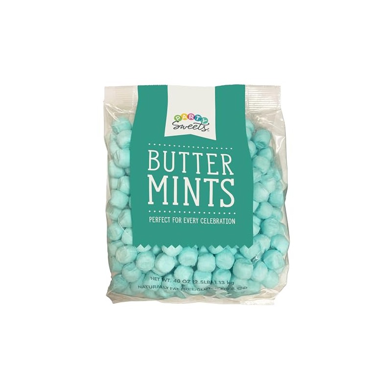 Party Sweets Blue Buttermints, 2.5 Pound, Appx. 350 pieces from