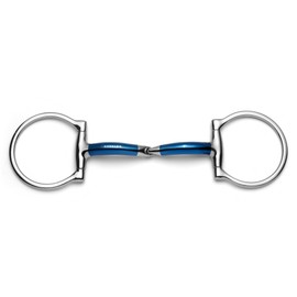 Cavalon D-Ring Locking Single Joint Sweet Iron Snaffle Bit (5.25")
