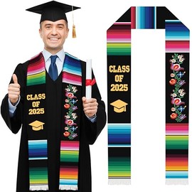 Serape Scholars Mexican Graduation Sash Class of 2025 | Mexican Graduation Stole