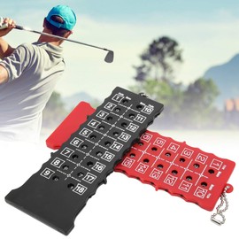 2pcs Stroke Counter, Black Red Score Card Counter,18 Holes Stroke Counter, Counter, Competition Accessory