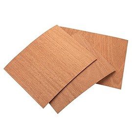 Sauers Mahogany Veneer 8-1/2" x 11" – 2-ply Wood on Wood, 3 Pieces