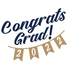 Creative Congratulations to The New Batch of Graduates Art for Congratulatory Banner Wall Decoration - Class of 2022 Artwork Design for Graduating Students Vinyl Wall Decal - 20" x 16"