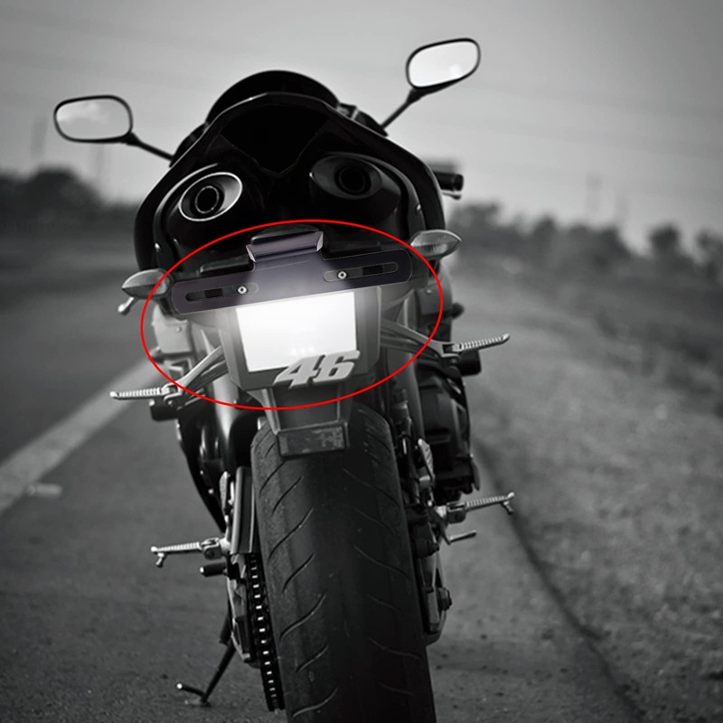 Aoling Motorcycle License Plate Light, 12 V, 3 LED, Stay,