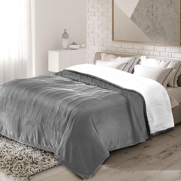 KOCASO Electric Heated Blanket Twin Size, 10 Heat Settings 10Hrs