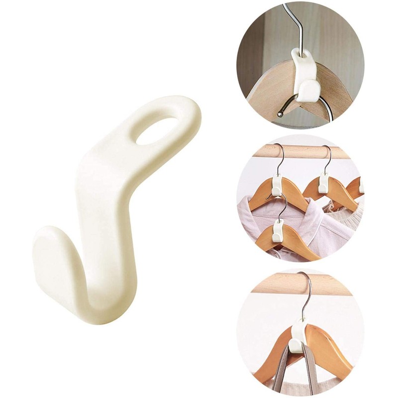 30pcs Plastic Connector Hooks Clothes Hanger, Mini Cascading Clothes Hangers