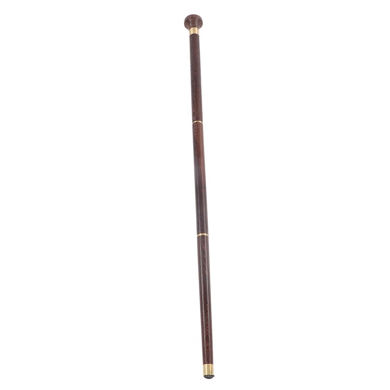 Elderly Wenge Walking Stick Elegant Ergonomic Detachable Round Grip Walking