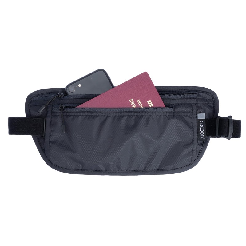 COCOON Travel Waist Wallet - Lightweight Travel Waist Bag, phantom