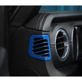 Car Dashboard Side Air Conditioning Vent Decoration Cover Trim for 2018-2021 Jeep Wrangler JL & Unlimited, for 2020-2021 Jeep Gladiator JT (Blue)