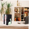 STOBOK Dinosaur Metal Bookends - Children's Bookshelf Table Top Shelf