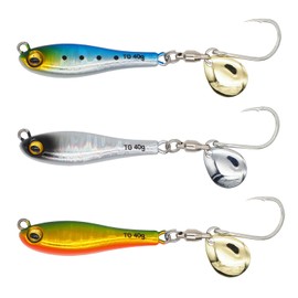 【KOKO Lure】Lure Metal Jig TG Bluefish Sawara Blade Jig with Tungsten Core 30g 40g 60g 3-Color Set Sea Bass Lure Flounder Jig Spintail Jig Magic Blade