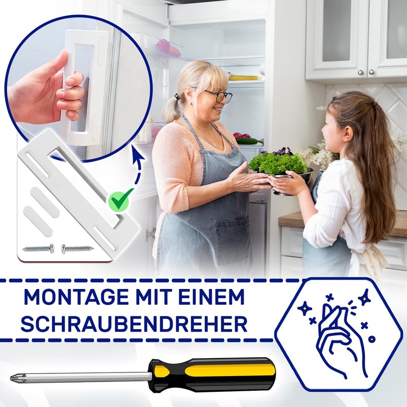 MONTERAL Universal Fridge Handle with Mounting Spacings from 105 to