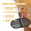NEURARC Cast Iron Cooking Grates with Divider for Primo Oval