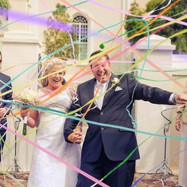 Pack of 10 Streamers Throw, Throw Streamers Wedding Streamers Throwing Confetti for Weddings, Birthdays, Christmas Parties, Random Colour