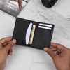 Leather Credit Card Holder Wallet for Men and Women, Thin