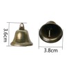MAGICLULU 35pcs Polished Bronze Bell Handmade Craft Bells for Decorations