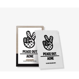 PEACE OUT Acne Healing Dots Helps Clear Blemishes Overnight, Fast Acting Hydr...