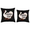 Happy Thanksgiving Turkey Costume Fall Outfit Autumn Throw Pillow