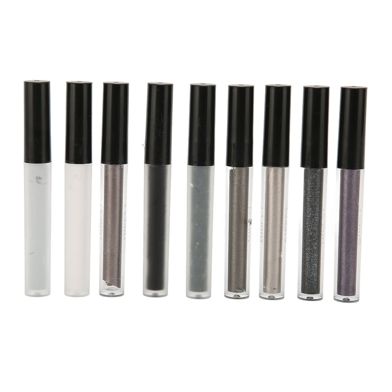 9Pcs Household Liquid Eye Shadow Set Makeup Shine Finish Matte
