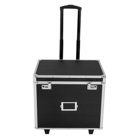 GMSLuu File Box with Lock, 19 * 15 * 16" Locking File Storage Box with Handle, Document Box with Lock for Homes, Offices, Hospitals, Hotel (Black)
