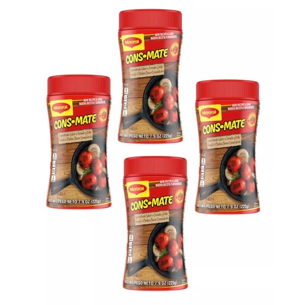 Consomate 4 Pack Consomate Granulated Tomato and Chicken Flavor Concentrate