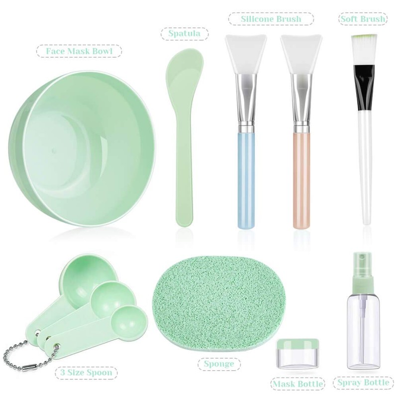Face Mask Mixing Bowl Set, Anezus 11 Pcs DIY Facemask
