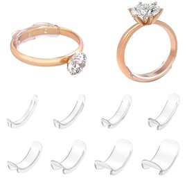 Invisible Ring Size Adjusters, Ring Guards for Loose Rings, Clip Type Ring Spacers, Ring Tightener for 1-10 mm Band Widths, Ring Guards for Loose Rings, for Thin and Wide Rings, Men and Women