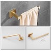 Housler® Brushed Brass (Gold) Square Bathroom accessories (Sq.BB.TOWEL RING (bar))