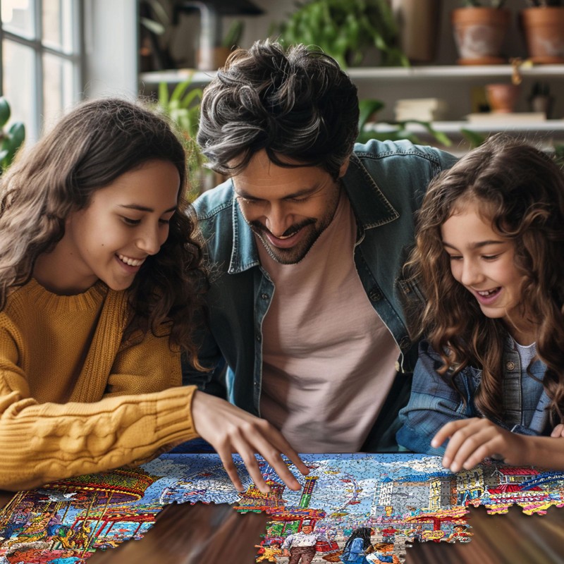 White Mountain - Boardwalk, 1000 Piece Jigsaw Puzzle, Carnival Puzzle