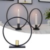 Simple Round Candle Holder Wrought Iron Home Candlestick for Dinner