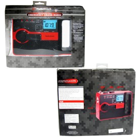 RadioShack® Emergency AM/FM/WX Crank Radio (Red)