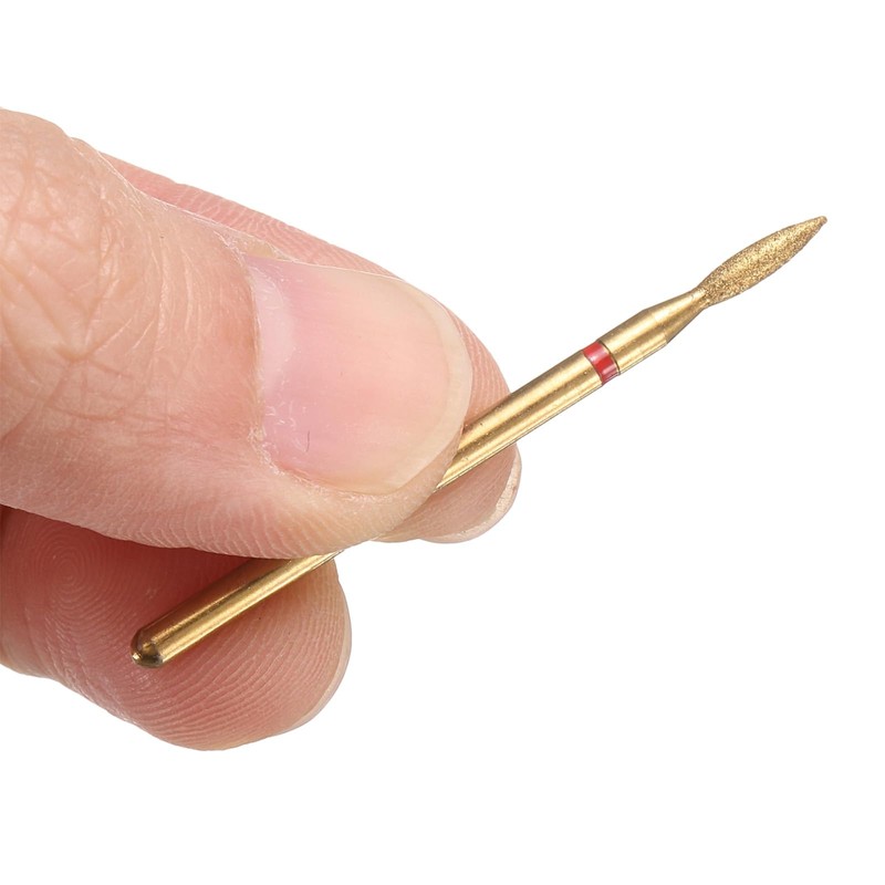 sourcing map 8pcs 200-230 Grits Diamond Grinding Bit 2.1mm Oval