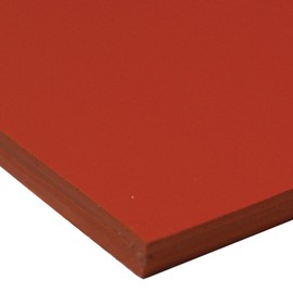 Small Parts 36-004O-125-036-006 Silicone Sheet, 40A Durometer, Smooth Finish, No Backing, 0.125" Thickness, 36" Width, 6" Length, Orange