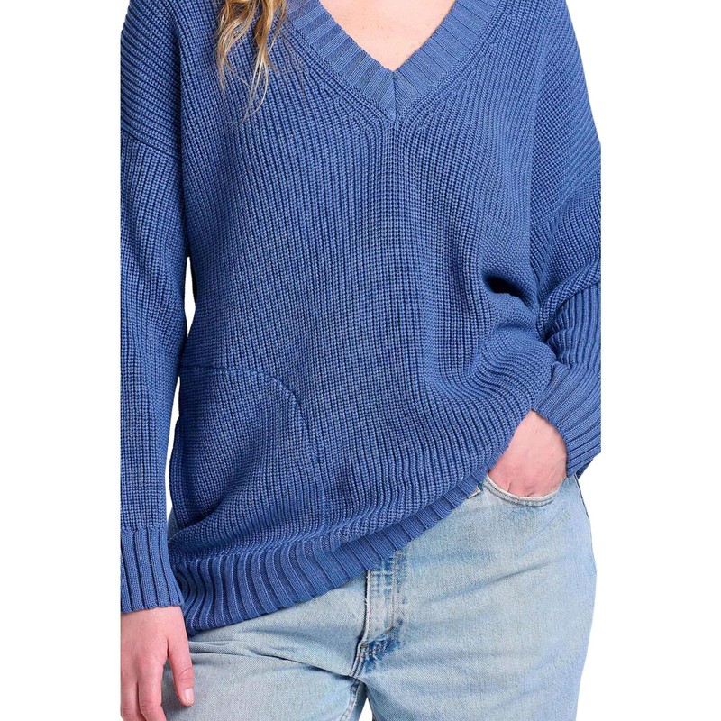 Toad&Co Womens Butte Oversized Sweater Kyanite Medium