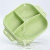 Silicone Tableware for Baby, Silicone Divided Suction Plate for Babies