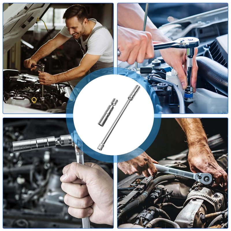 Generisch Spark Plug Wrench 16 mm and 14 mm, Magnetic