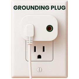 GAYA Grounding Plug Adapter - 2 Pack Dual Port Ground Connection for Grounding Mats, Sheets, Wristbands – Universal Type B Outlet Compatible Splitter – Secure, Tested, Travel-Ready Design
