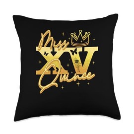 Mis Quince 15th Birthday Mexican Party Quinceanera Throw Pillow