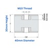 Rubbergiant Rubber mounts M10-40mm x 30mm Anti vibration rubber mount