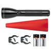 MAGLITE Safety Pack - ML50L 2-Cell C LED Flashlight, Black,